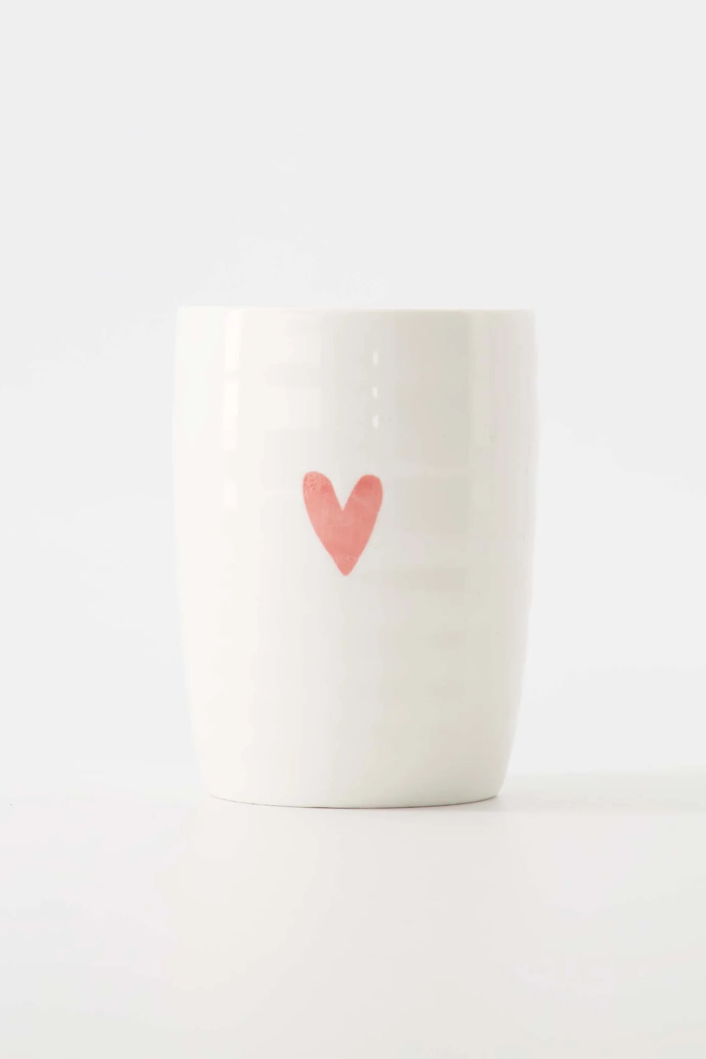 Zusss koffiemok hartje wit/roze