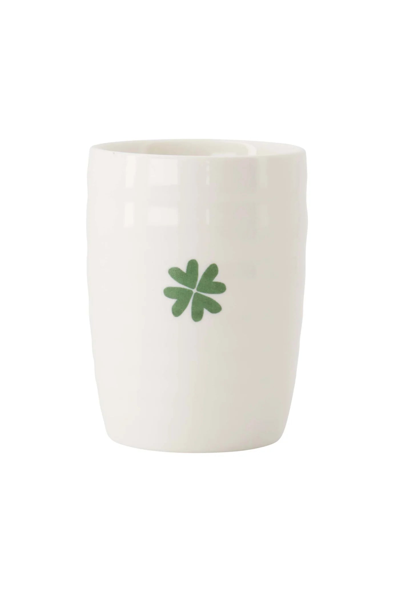 Zusss koffiemok klavertje wit groen