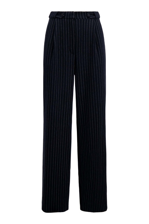 Zusss krijtstreep broek met detail