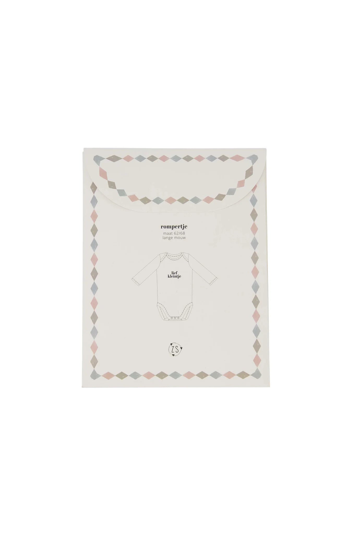 Zusss rompertje lief kleintje in doosje maat 62 68 wit zwart