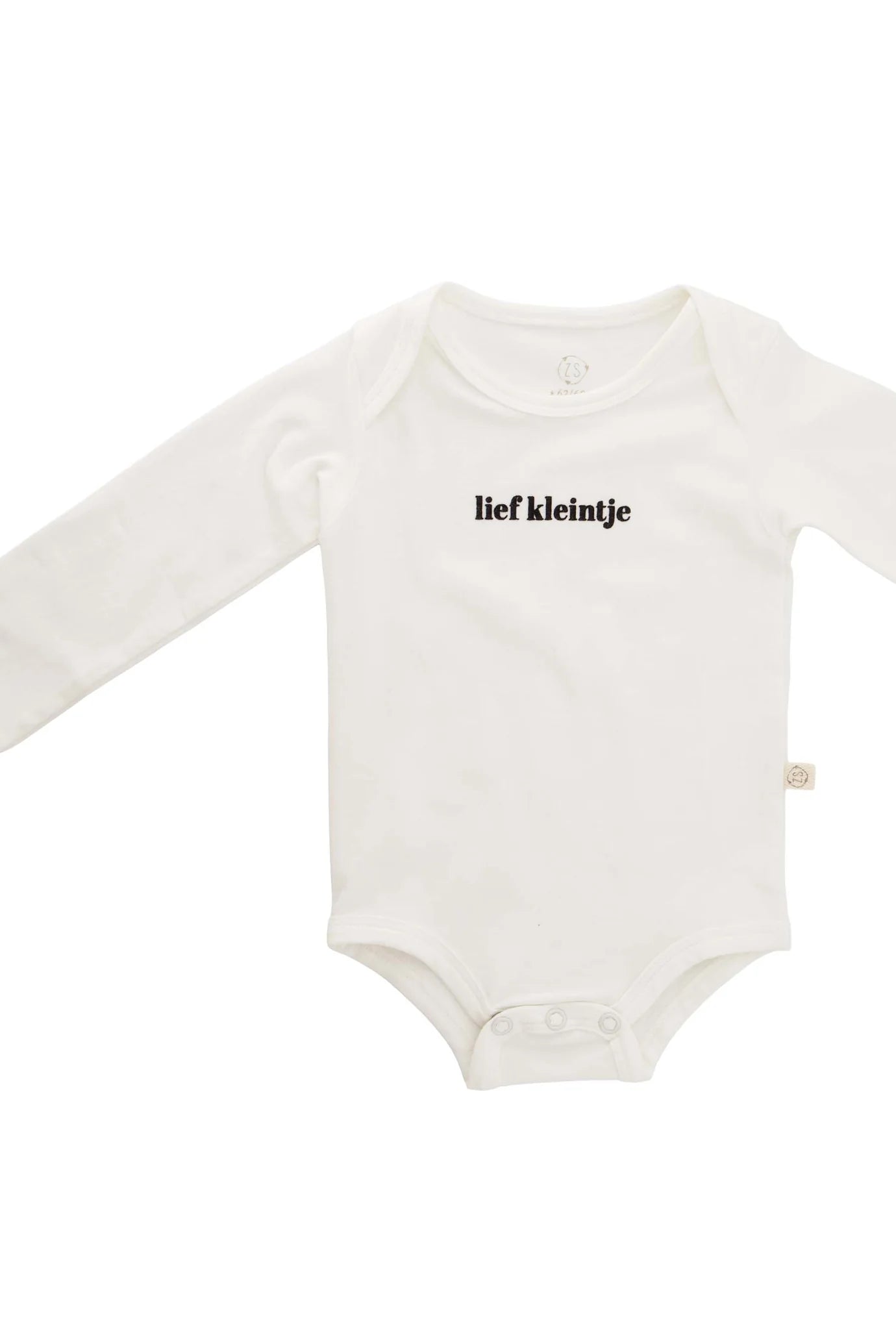 Zusss rompertje lief kleintje in doosje maat 62 68 wit zwart