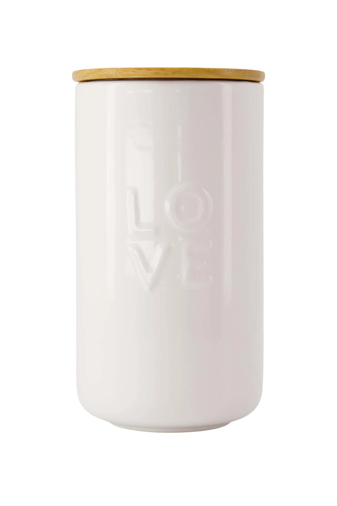 Zusss voorraadpot keramiek met deksel Love