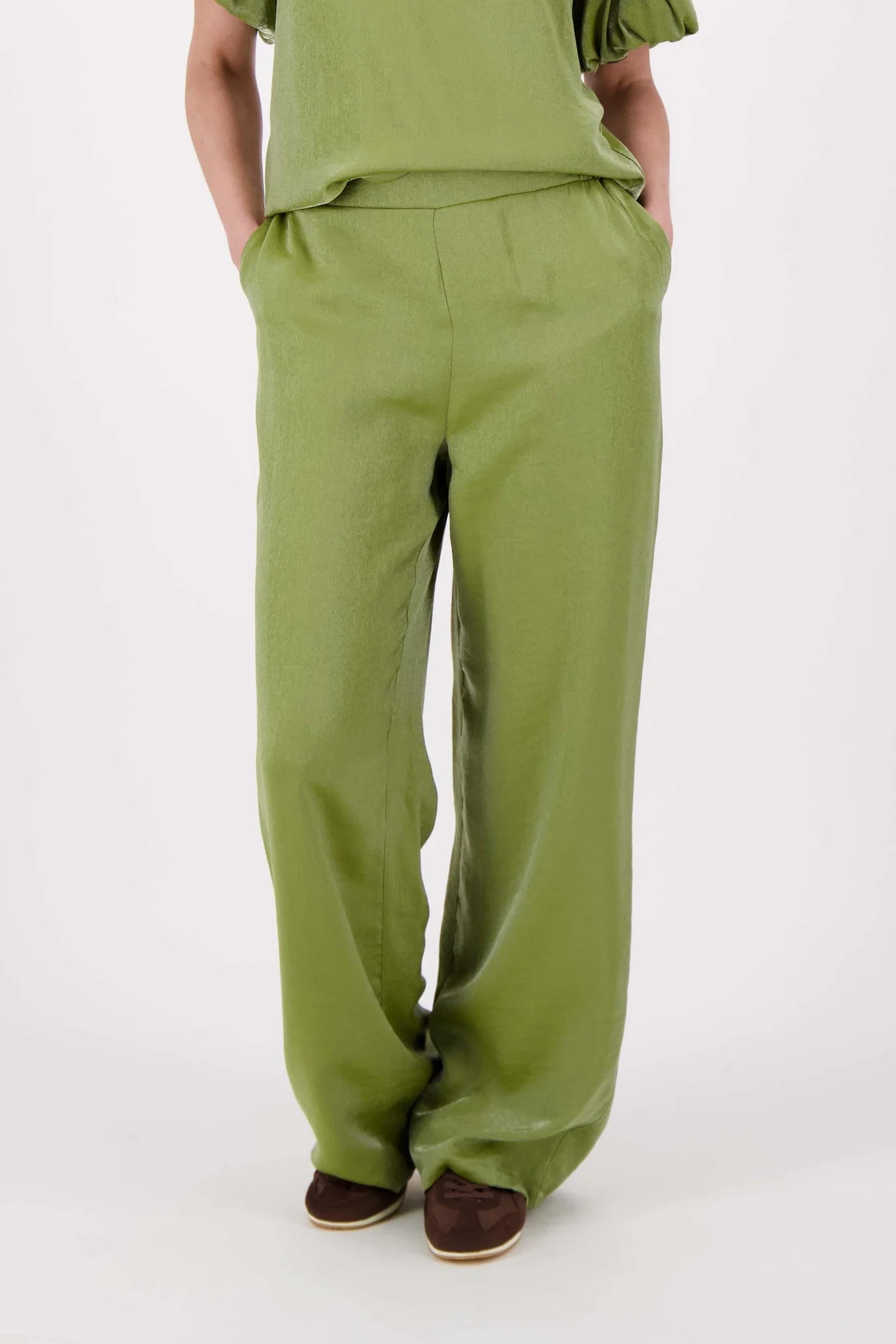 Zusss wijde satijnen broek