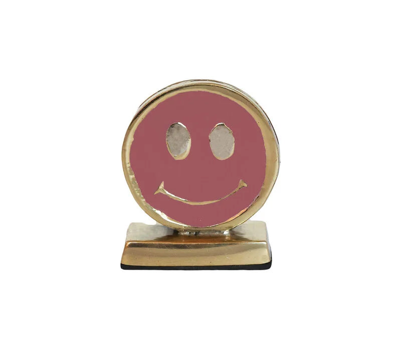 All the luck around the world - Kaartenhouder messing smiley