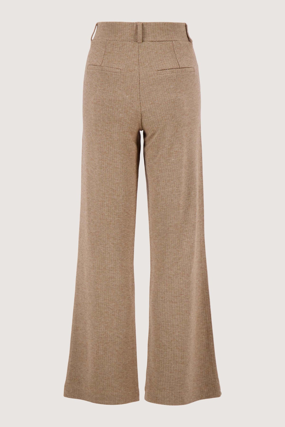 Zusss herringbone trousers with stretch
