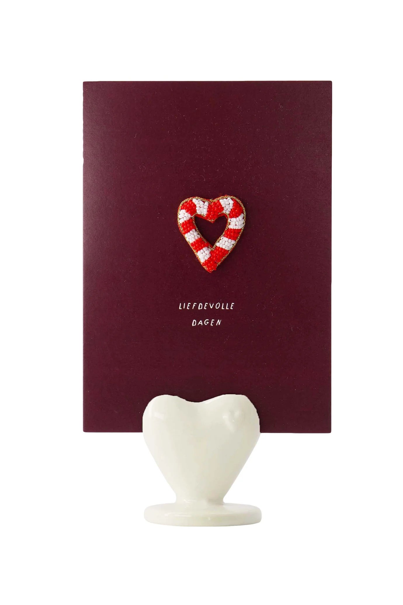 Zusss kaartenstandaard keramiek hartje