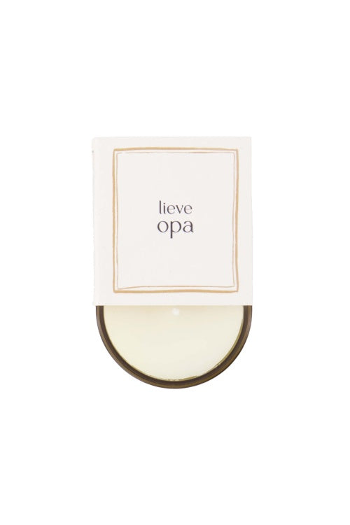Zusss scented candle in wrap lieve opa