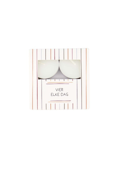 Zusss tealights in box celebrate every day