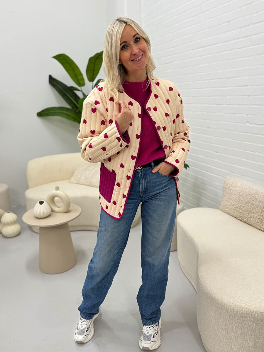 Jasje met hartjes white