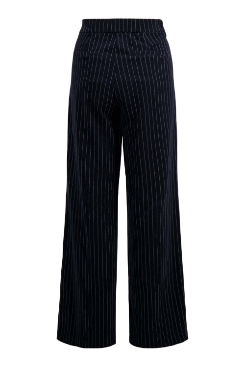 Zusss krijtstreep broek met detail