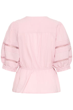 Roze blouse met kant – Atelier Reve - IRBELLA SH