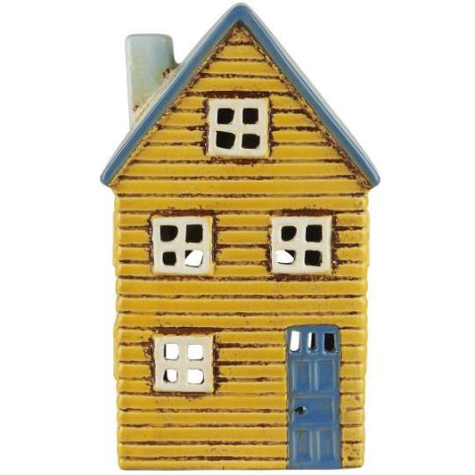 Huis met blauwe deur