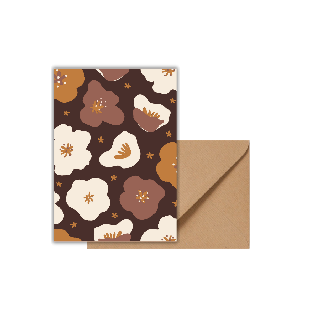 Birdie - Blanco kaart bloemen