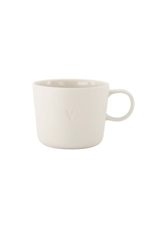 Zusss cappuccino mug heart warm zand