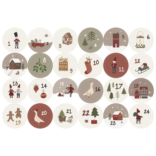 IB Laursen Adventsstickers