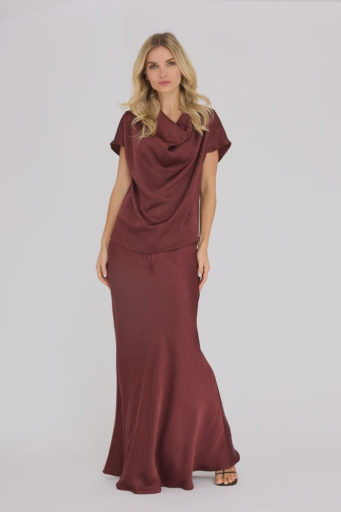 A-VIEW Emily Skirt deep burgundy