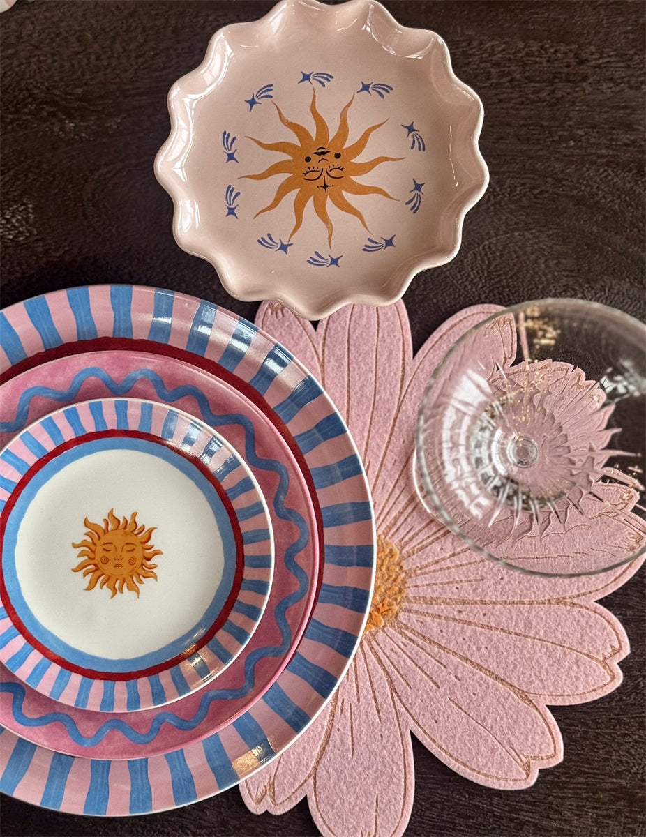 Plateau zon vrolijke print