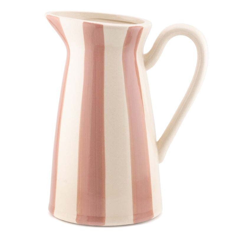 Aardewerk vaas met strepen