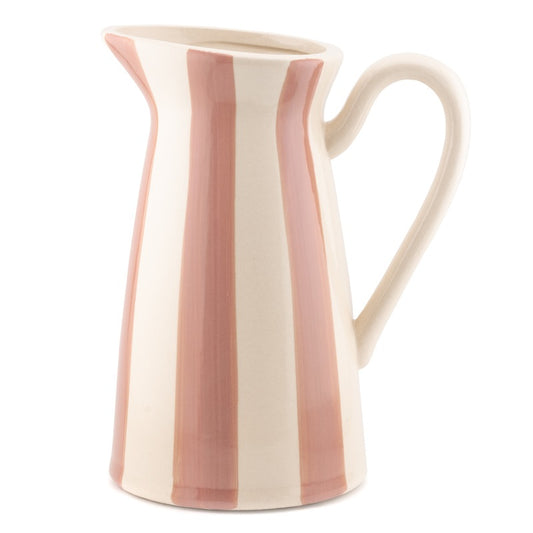 Aardewerk vaas met strepen