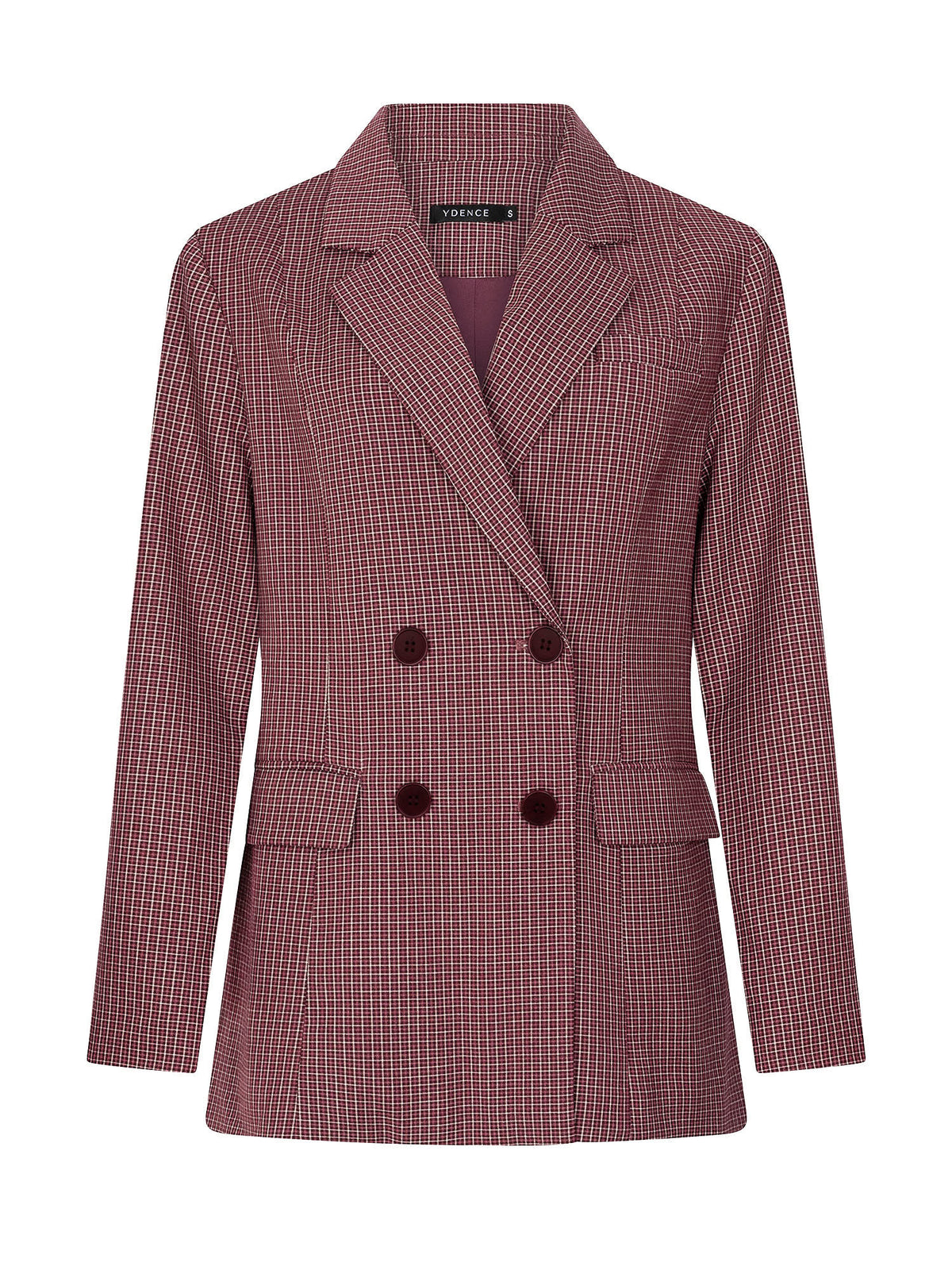 Ydence Blazer Nevessa mauve check