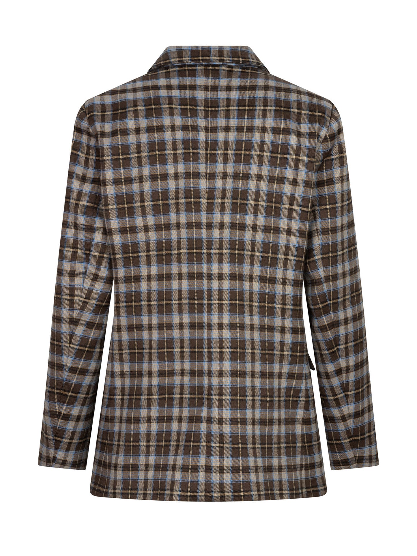 Ydence blazer novalee Brown blue check