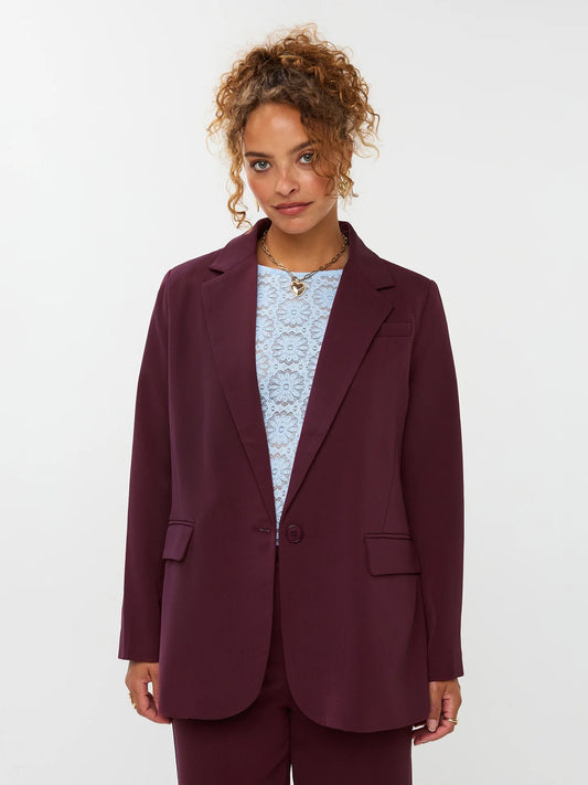 Ydence Blazer Maisie Burgundy