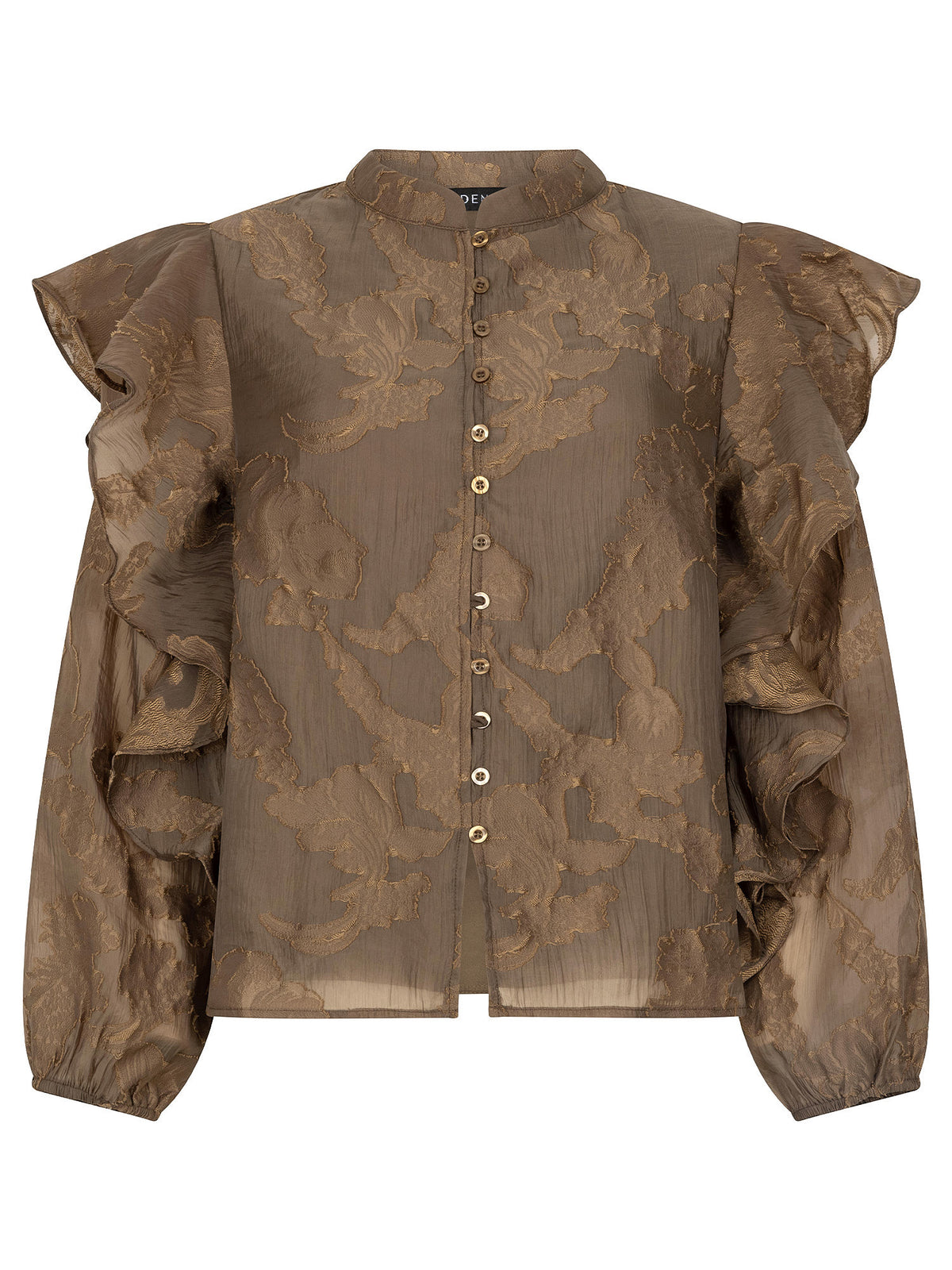 Ydence Blouse Gina Coffee Brown