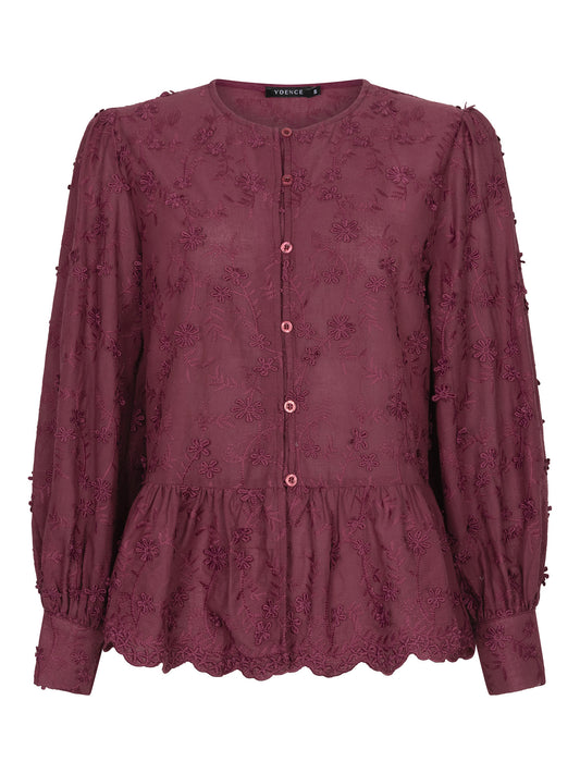 Ydence blouse Marise dark cherry