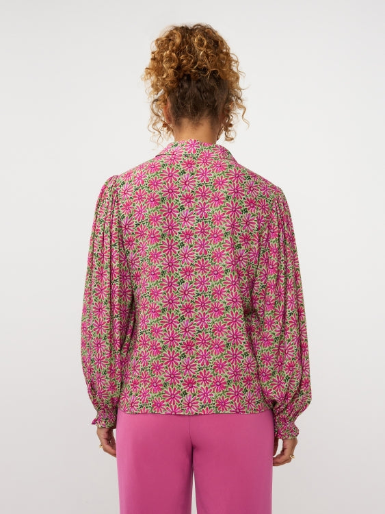 Ydence Blouse Alyssa pink Flower