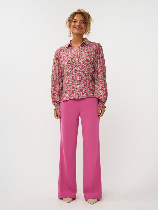 Ydence Blouse Alyssa pink Flower