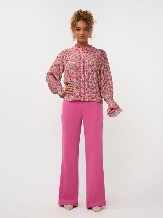 Ydence Blouse Francesca pink flower