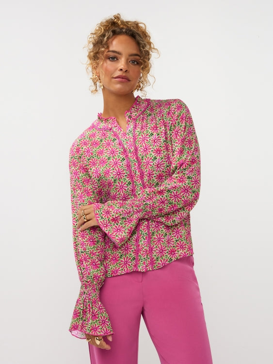 Ydence Blouse Francesca pink flower