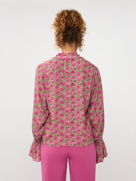 Ydence Blouse Francesca pink flower