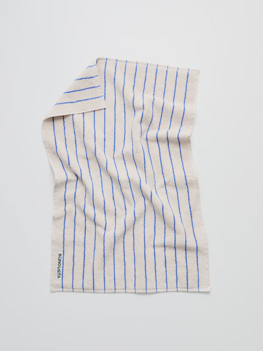 Bungusta Naram guest towel moonbeam ultramarine