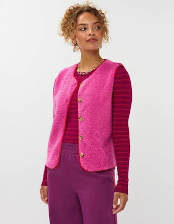 Ydence Gilet Puck Fuchsia purple