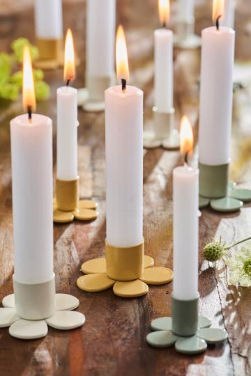 Ib Laursen kandelaar bloemen voor smalle kaarsjes