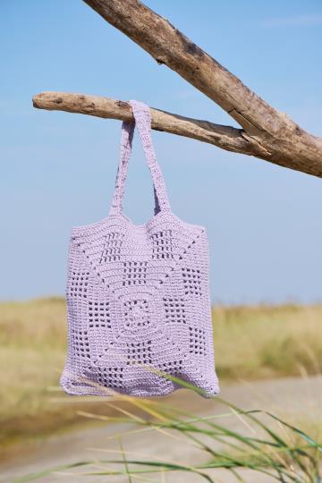 Ib Laursen tas gehaakt Lila