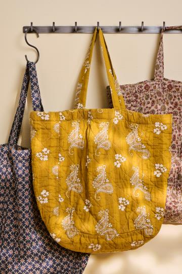 Ib Laursen tas katoen geel