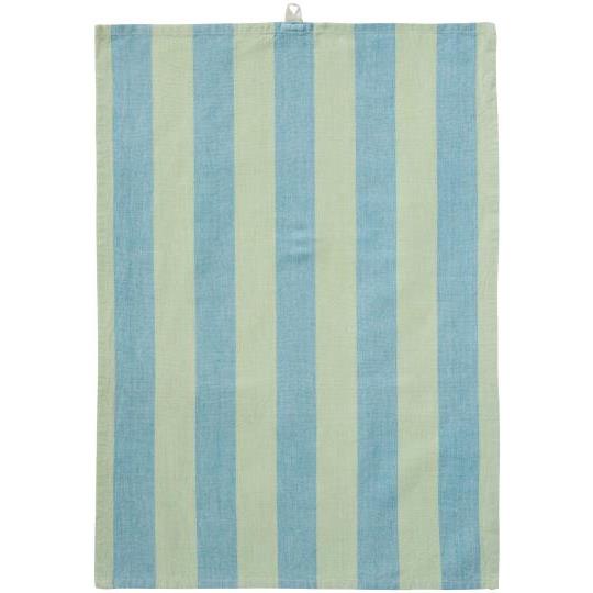 Ib Laursen theedoek streep blauw groen