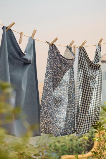 Ib Laursen theedoek donkerblauw