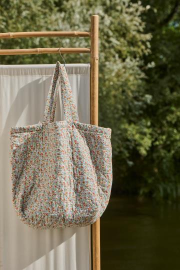 Ib Laursen Quilt tas blauwe bloemen