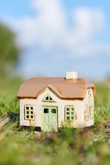 Ib laursen huisje beige met bloemen