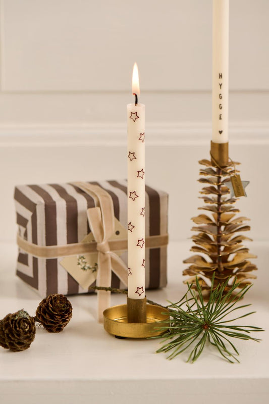 Ib Laursen kaarsje bruine sterren