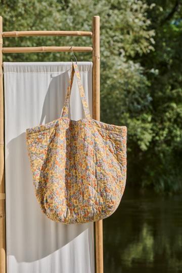 Ib Laursen tas quilt bloemen oranje roze