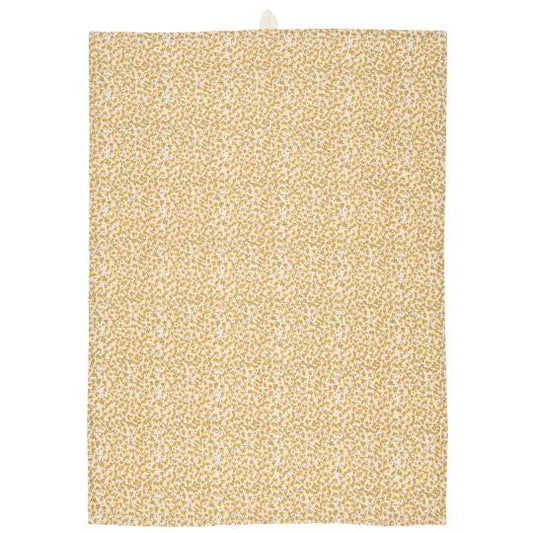 Ib Laursen theedoek bloementjes geel