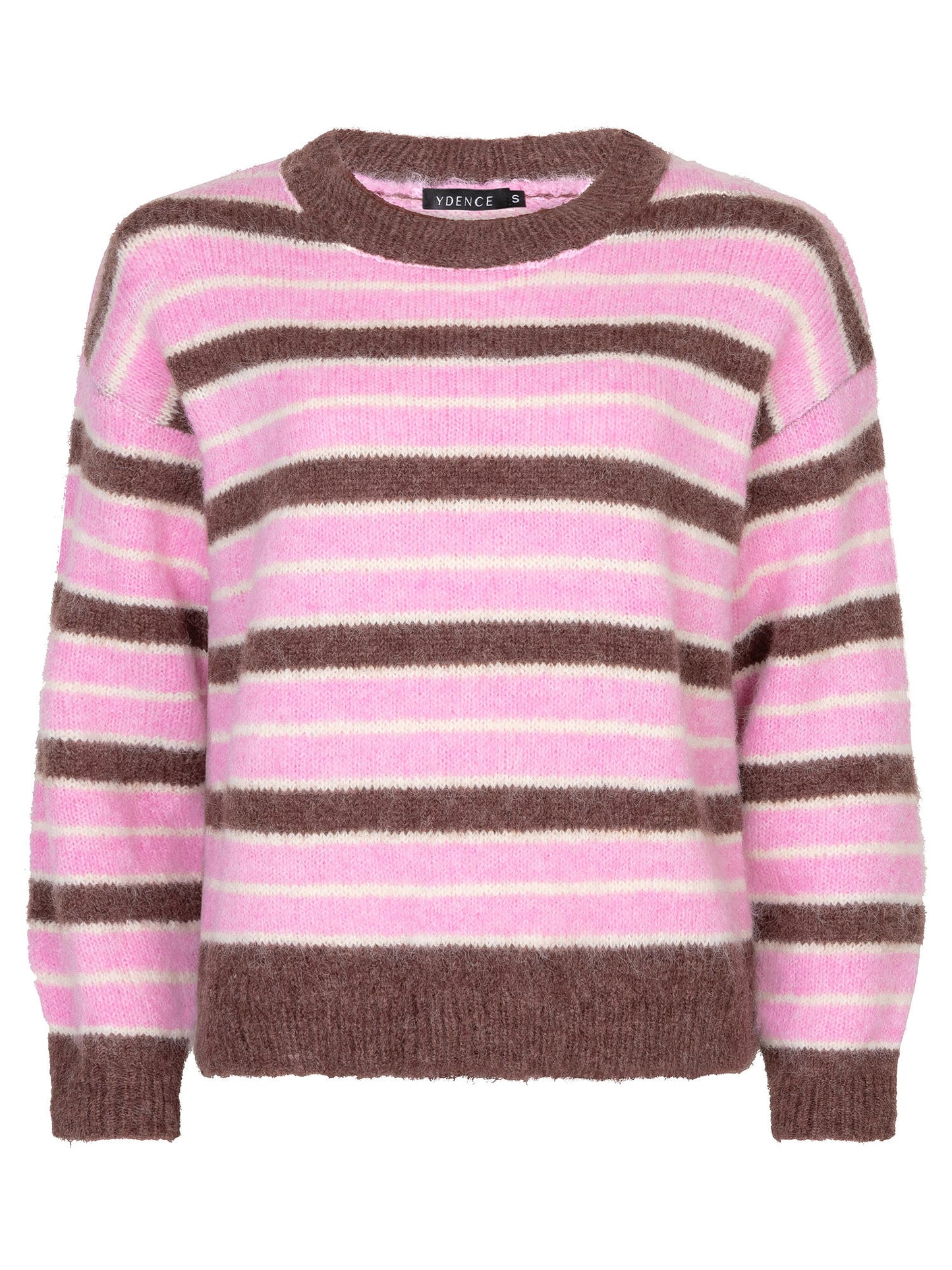 Ydence Knitted sweater Aria Mocha/pink