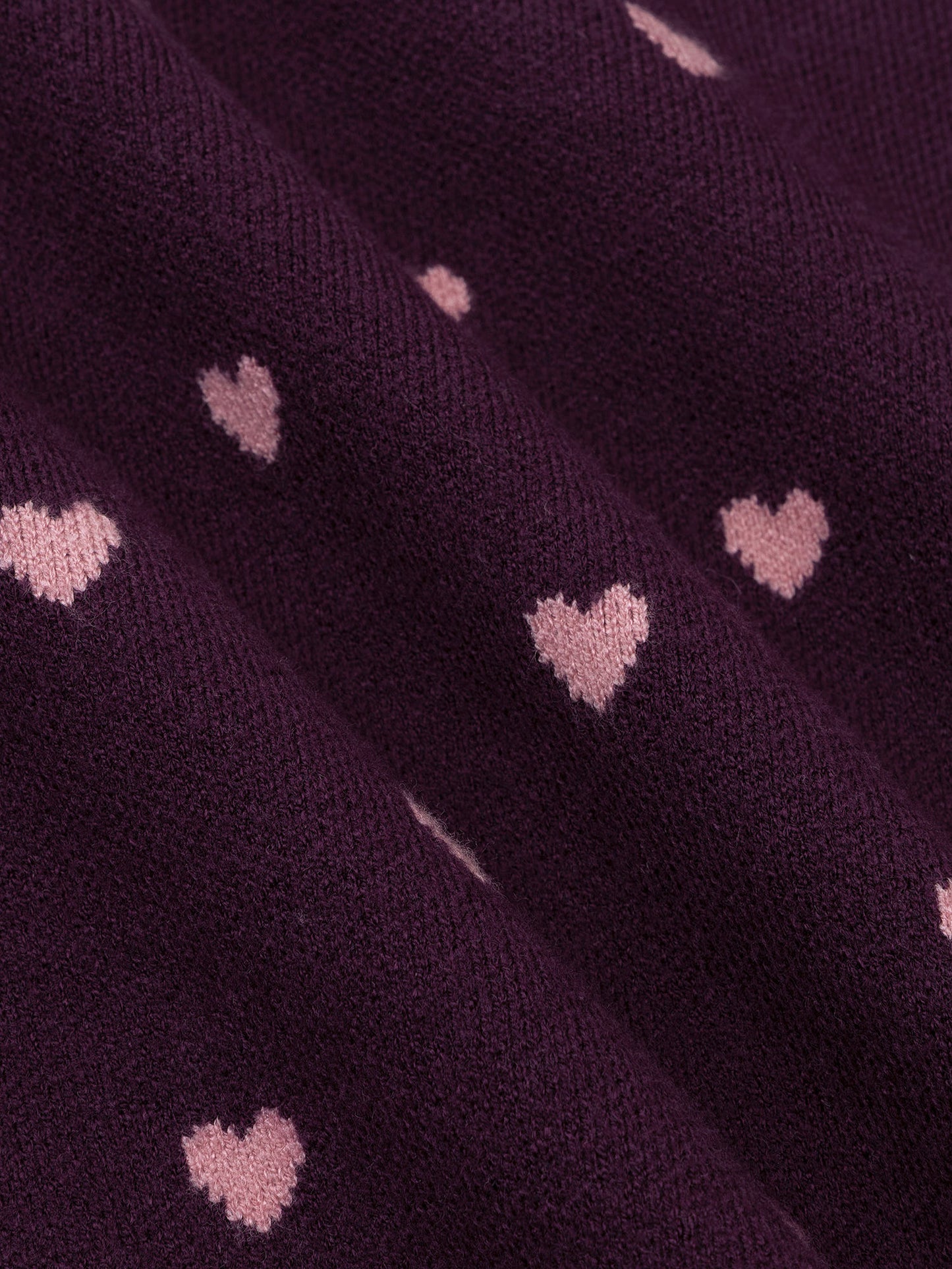 Ydence Knitted sweater Emily Aubergine/coral pink