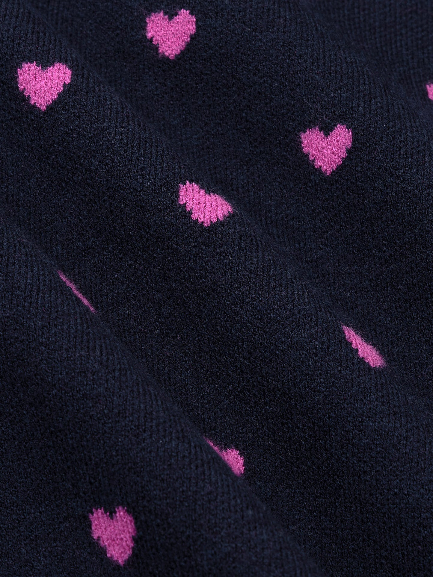 Ydence Knitted sweater Emily Navy/fuchsia purple