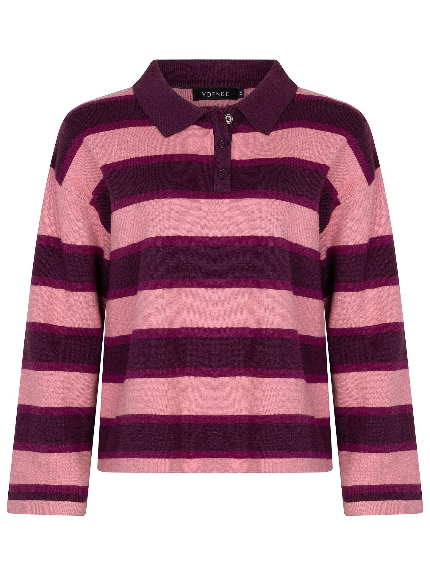 Ydence Knitted top Balou Aubergine/coral pink