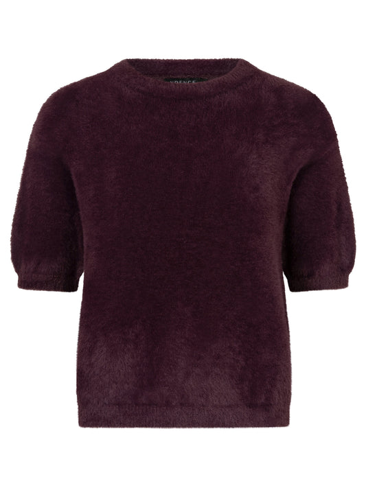Ydence knetter top Mary aubergine